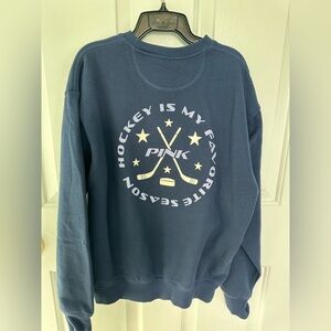 VS PINK Hockey Crewneck